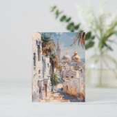 Impressionistisch motief van Tunis Briefkaart (Staand voorkant)