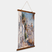 Impressionistisch motief van Tunis Hangend Wandkleed (Gebogen)