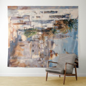 Impressionistisch motief van Tunis Wandkleed (In Situ (horizontaal))