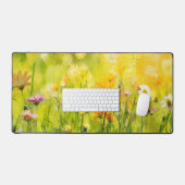 Impressionistisch olieverfschilderij van een wilde bureaumat (Keyboard & Muis)