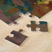Impressionistisch olijfgaardtafereel legpuzzel (Zijkant)