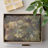 Impressionistisch olijfgaardtafereel tissuepapier (Geschenk)