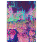 Impressionistisch Paars en Heet Roze Landschap Klembord (Achterkant)