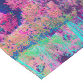 Impressionistisch Paars en Heet Roze Landschap Korte Tafelloper (Hoek)