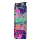 Impressionistisch Paars en Heet Roze Landschap Thermosbeker (Gedraaid links)