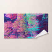 Impressionistisch Paars en warm roze landschap Bad Handdoek (Handdoek)