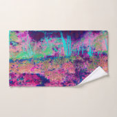 Impressionistisch Paars en warm roze landschap Bad Handdoek (Handdoek)