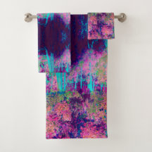 Impressionistisch Paars en warm roze landschap