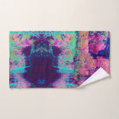 Impressionistisch Paars en warm roze landschap Bad Handdoek (Handdoek)