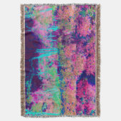 Impressionistisch Paars en warm roze landschap Deken (Voorkant Verticaal)