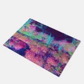 Impressionistisch Paars en warm roze landschap Deurmat (Schuin)