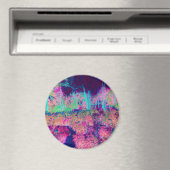 Impressionistisch Paars en warm roze landschap Magneet (Insitu (Vaatwasser))