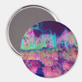 Impressionistisch Paars en warm roze landschap Magneet (Voorkant / Achterkant)