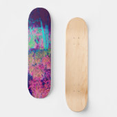 Impressionistisch Paars en warm roze landschap Persoonlijk Skateboard (Voorkant)