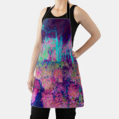 Impressionistisch Paars en warm roze landschap Schort (Insitu)