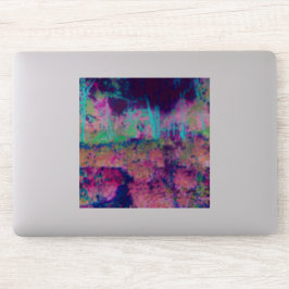 Impressionistisch Paars en warm roze landschap Sticker