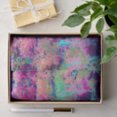 Impressionistisch Paars en warm roze landschap Tissuepapier (Geschenk)