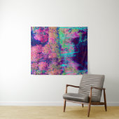 Impressionistisch Paars en warm roze landschap Wandkleed (In Situ (horizontaal))