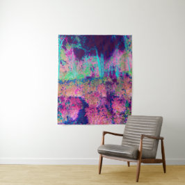 Impressionistisch Paars en warm roze landschap Wandkleed