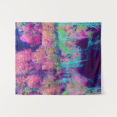 Impressionistisch Paars en warm roze landschap Wandkleed (Voorkant (horizontaal))