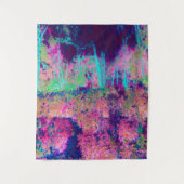 Impressionistisch Paars en warm roze landschap Wandkleed (Voorkant)