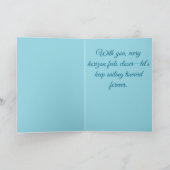 Impressionistisch romantisch zeilboot Jubileum Kaart (Binnen)