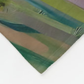 Impressionistisch Rood Klaprozenveld Fleece Deken (Hoek)