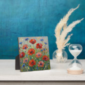 Impressionistisch Rood Klaprozenveld Fotoplaat (Insitu)