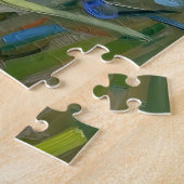 Impressionistisch Rood Klaprozenveld Legpuzzel (Zijkant)
