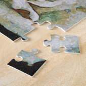 Impressionistisch Roos geïsoleerd op zwart Legpuzzel (Zijkant)