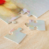 Impressionistisch schilderen van drie kleine maiko legpuzzel (Zijkant)