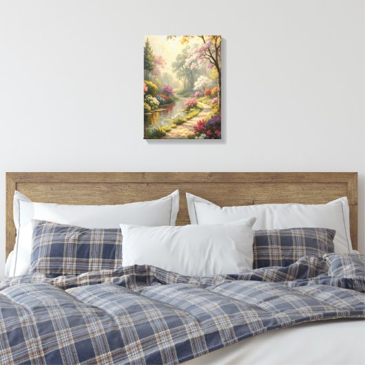 impressionistisch schilderij canvas afdruk (Insitu (Slaapkamer))