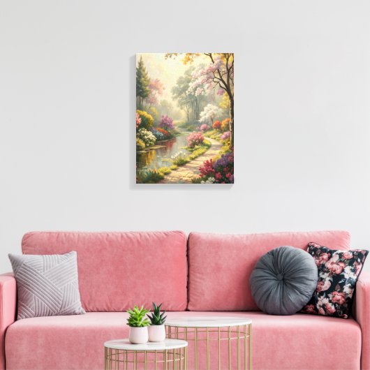 impressionistisch schilderij canvas afdruk (Insitu (Woonkamer))
