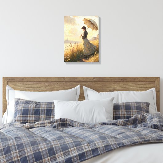 impressionistisch schilderij canvas afdruk (Insitu (Slaapkamer))