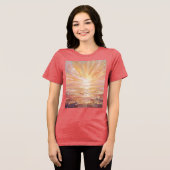 Impressionistisch schilderij Iridescent Sunrise T- Tri-Blend Shirt (Voorkant volledig)