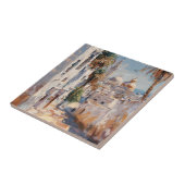 Impressionistisch schilderij van Tunis Tegeltje (Zijkant)