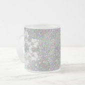 Impressionistisch Snowflake Matglas Koffiemok (Voorkant links)