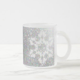Impressionistisch Snowflake Matglas Koffiemok