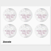 Impressionistisch Snowflake retouradres Ronde Sticker (Vel)