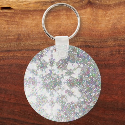 Impressionistisch Snowflake Sleutelhanger (Voorkant)