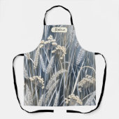 Impressionistisch tarweveld wilde bloem gepersonal schort (Voorkant)