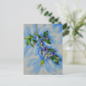 Impressionistisch verven van bosbessen briefkaart (Staand voorkant)