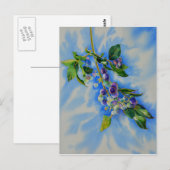 Impressionistisch verven van bosbessen briefkaart (Voorkant / Achterkant)