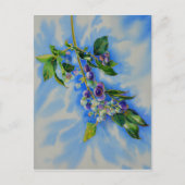 Impressionistisch verven van bosbessen briefkaart (Voorkant)