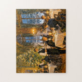 Impressionistisch vintage kerstdiner in elegante  legpuzzel (Verticaal)