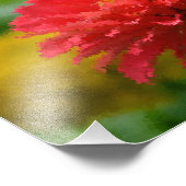 Impressionistisch Zinnia-fotoafdrukken Foto Afdruk (Hoek)