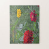 Impressionistisch Zinnia Large Puzzle Legpuzzel (Verticaal)