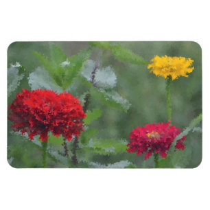 Impressionistisch Zinnia Magnet Magneet