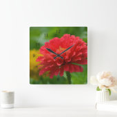 Impressionistisch Zinnia Wall klok (Huis)
