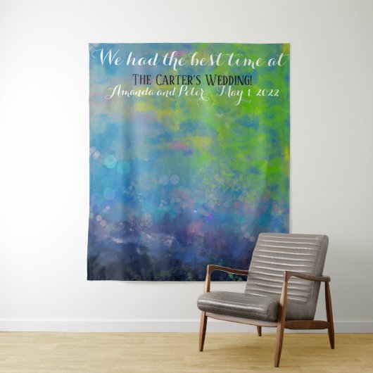 Impressionistische achtergrond voor foto's van huw wandkleed (In situ)
